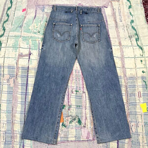 VTG Levis Engineered Jeans Mens Blue Medium Wash Twisted Fits 33x30 HEMMED